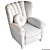 Elegant Savina Armchair by Poltrona Frau 3D model small image 3