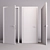 Sleek and Stylish Aluminum Interior Door 3D model small image 2