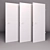 Modern Aluminium Interior Door with Invisible Design 3D model small image 2