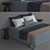 3DMax Bed: High-Quality Design 3D model small image 3