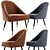 Modern Tub Lounge Chair - Cult Audrey 3D model small image 1