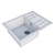 GranFest GF-Q650L: Stylish Inset Kitchen Sink 3D model small image 3