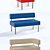 Business Series Upholstered Furniture 3D model small image 3