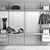 Elegant Master Dressing Wardrobe 3D model small image 3