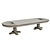 Elegant Threaded Dining Table 3D model small image 3