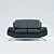 Venice Eco-Leather Sofa 3D model small image 2