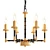 Elegant Crystal Chandelier Sparkles 3D model small image 1