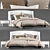 Modern Bed with Built-in Side Tables 3D model small image 1