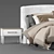 Modern Bed with Built-in Side Tables 3D model small image 2