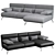 Luxury Crystal Sofa: Elegant and Timeless 3D model small image 1