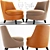 Elegant Pimlico Armchair: Timeless Design 3D model small image 1