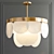 Elegant Sasha Brass Pendant Light 3D model small image 1