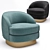 Eichholtz Bastide Chair: Elegant Comfort 3D model small image 1