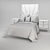 Opulent Art Deco King Bed 3D model small image 2