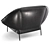Elegantly Curved PAIPAÏ Chair 3D model small image 2