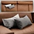 Luxury Leather BLUMUN Sofa 3D model small image 2