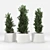 Contemporary Triangular Natural Stone Planter for Public Spaces - Bilbao 3D model small image 1