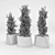 Contemporary Triangular Natural Stone Planter for Public Spaces - Bilbao 3D model small image 3