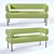 Business 3-Seater Sofa: Russian-made Elegance 3D model small image 1