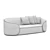 Modern Bliss: Eden Rock Sofa 3D model small image 3