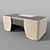 Elegant Pregno Vendome Office Desk 3D model small image 1