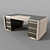 Elegant Pregno Vendome Office Desk 3D model small image 2