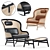 Elegant Comfort: The Dandy Armchair & Ottoman 3D model small image 1