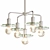 Modern Sputnik Chandelier - Refined Elegance 3D model small image 1
