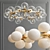 Elegant Crystal Pendant Chandelier 3D model small image 1