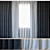 ROHI Topia Curtains with Tulle | Elegant Window Treatment 3D model small image 1