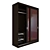 Sleek Sliding Wardrobe SKM-80 (7) 3D model small image 3