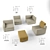 Sophisticated Euforia C015 Sofa 3D model small image 2