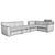 Sophisticated Euforia C015 Sofa 3D model small image 3