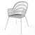 Elegant Dining Rattan Chair 3D model small image 3