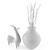 Elegant Deer Pottery Vase 3D model small image 2