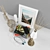 Elegant Decor Set: Vases, Frame, Books, Candle 3D model small image 2