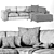 Alberta Salotti Summer Sofa Collection 3D model small image 3
