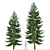 Verdant Spruce - 8,10m Modular Branches 3D model small image 1