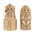 Nordic Warriors: Wooden Viking Figurines 3D model small image 1