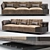 Montenapoleone Leather Sofa 3D model small image 1