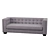 Elegant Velvet Sofa - Luxurious and Comfortable 3D model small image 1