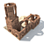 Ancient Temple Ruins 3D model small image 1