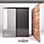 Premium Sliding Aluminum Interior Door 3D model small image 1