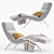 Modern Calibri Lounge Chair - Roche Bobois 3D model small image 1