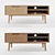 Jenson Media Unit: Stylish Oak Design 3D model small image 1