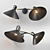 Product Title: Modern Industrial Double Wall Light 3D model small image 1