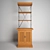 Modern Wood Bookcase: 3D Model & Textures 3D model small image 1