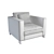 Molteni & C Reversi Armchair 3D model small image 2