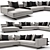 Poliform Mondrian: Stylish 3-Piece Set 3D model small image 2