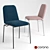 Contemporary Tadao Dining Chair 3D model small image 1